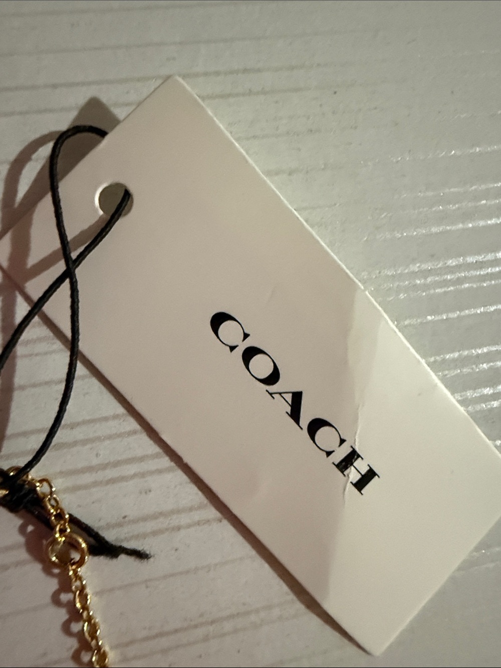 This is a Coach Mini Icons gold-tone charm bracelet. NWT $128 - Picture 6 of 6